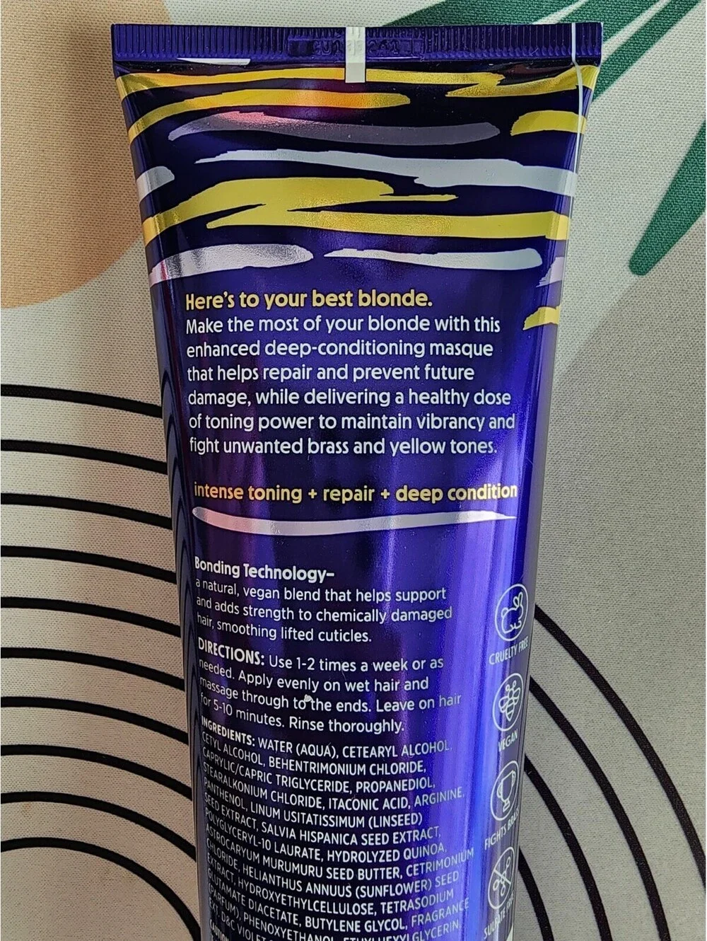 Not Your Mother's Blonde Moment Tone & Repair Purple Hair Mask 8 fl oz